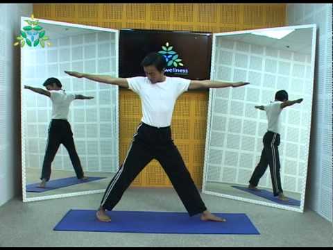 Relieve your back pain by Extended Triangle Pose