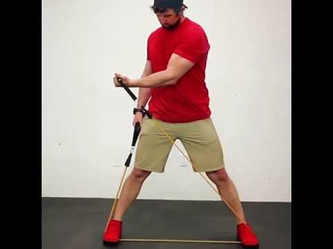 Wide stance low cross over