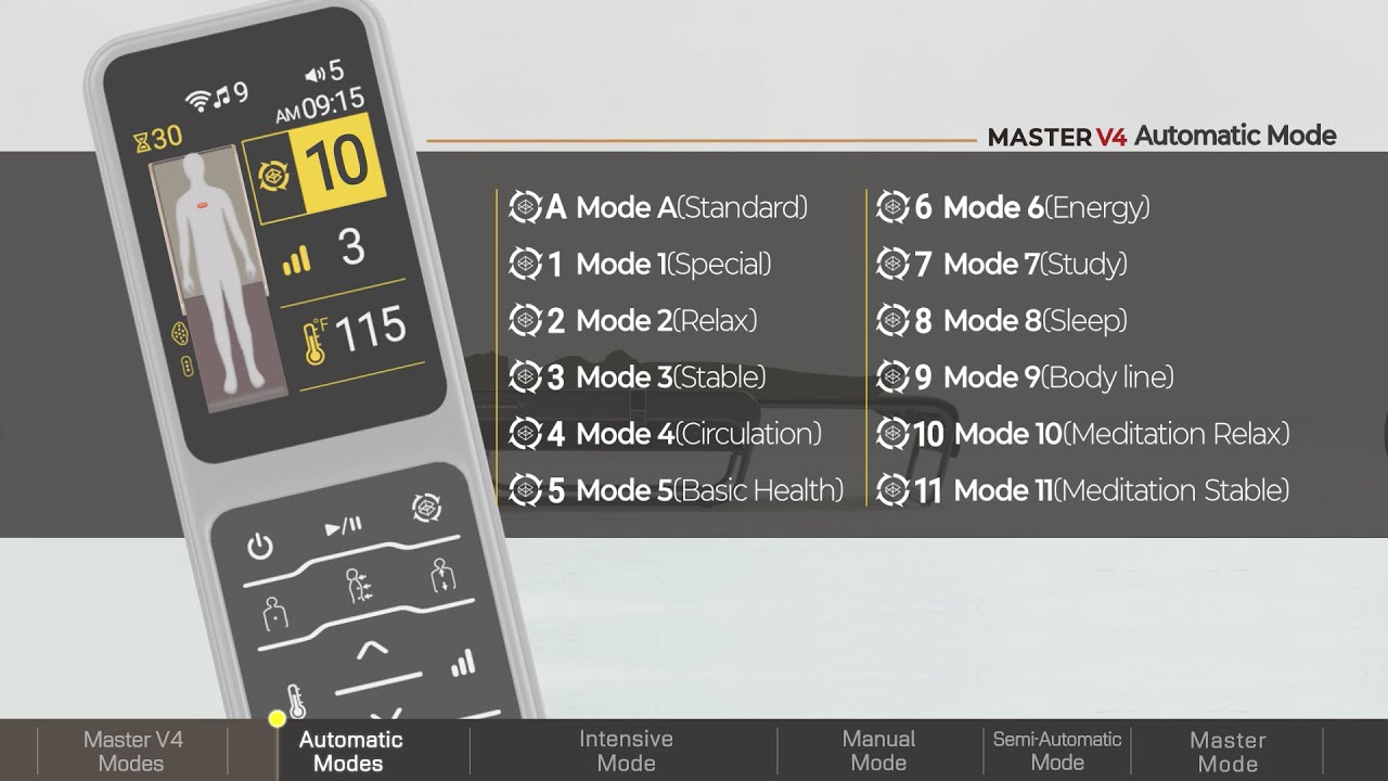 CERAGEM V4 Therapeutic Thermal Massager @ Home How To Use The Modes
