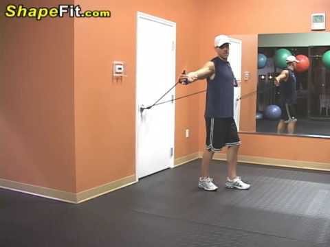 Resistance Bands Exercises For Pecs - Chest Flys