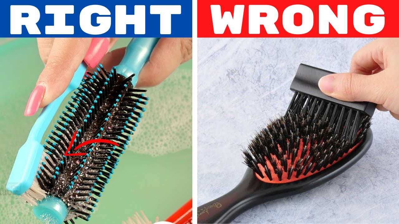 Effective Way to Clean Hair Brushes at home with Vinegar | House Keeper