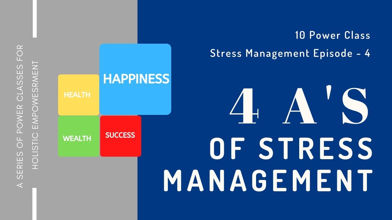 4 A’s OF STRESS MANAGEMENT | Stress Management | Part - 4 | Power Class 10 | Dr Swati Tiwari (2020)