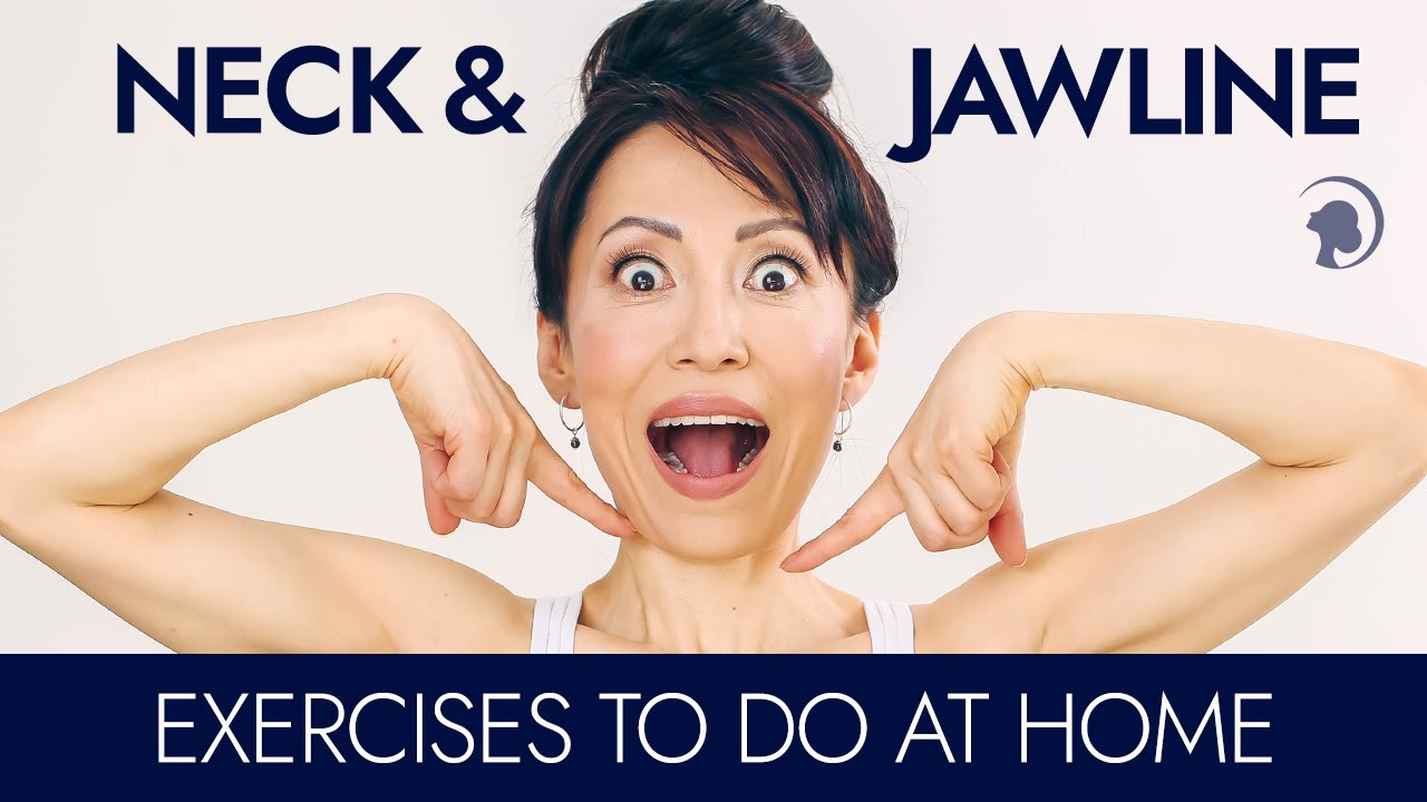 Super Easy Neck and Jawline Exercises To Do at Home