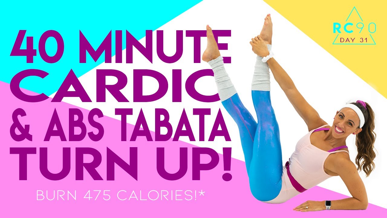 40 Minute Cardio and Abs Tabata Turn Up Workout 🔥Burn 475 Calories!* 🔥Sydney Cummings