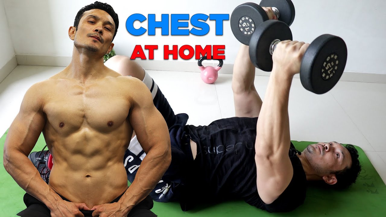 FULL CHEST WORKOUT at HOME [NO GYM - Only DUMBBELLS]