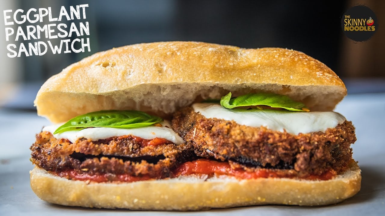 Eggplant Parmesan Sandwich | Easy Weekday Meal | Eggplant Parmigiana