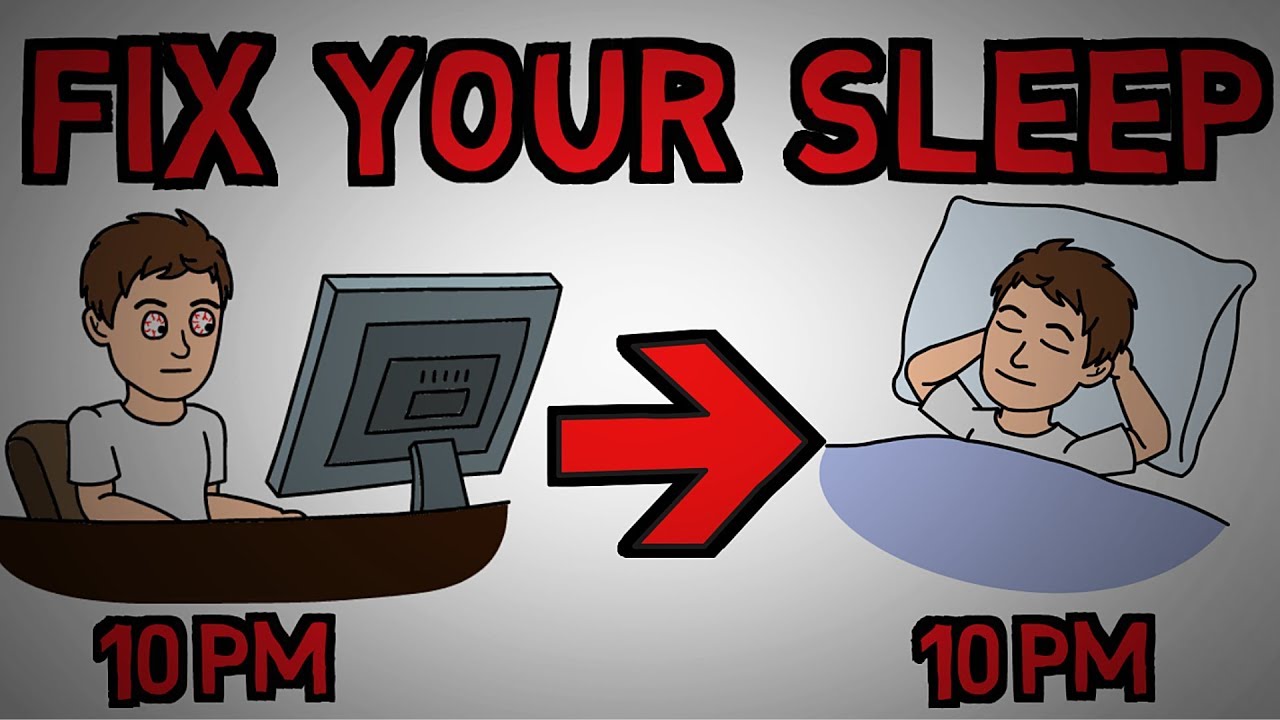How To Fix Your Sleep Schedule - Reset Your Sleep Pattern (animated)