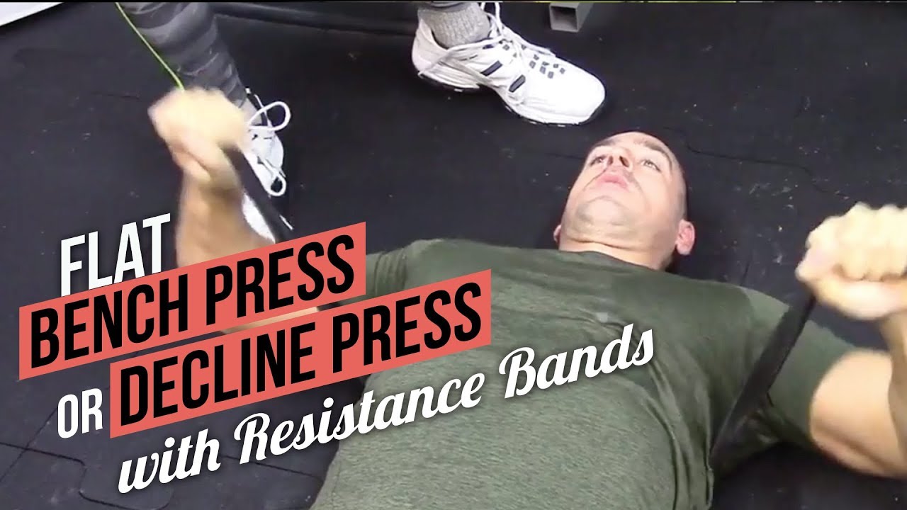 How to Do Flat Bench Press and Decline Press with Resistance Bands!