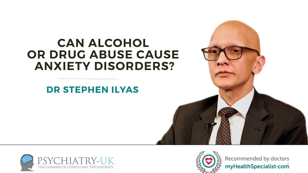 Can alcohol or drug abuse cause anxiety disorders?