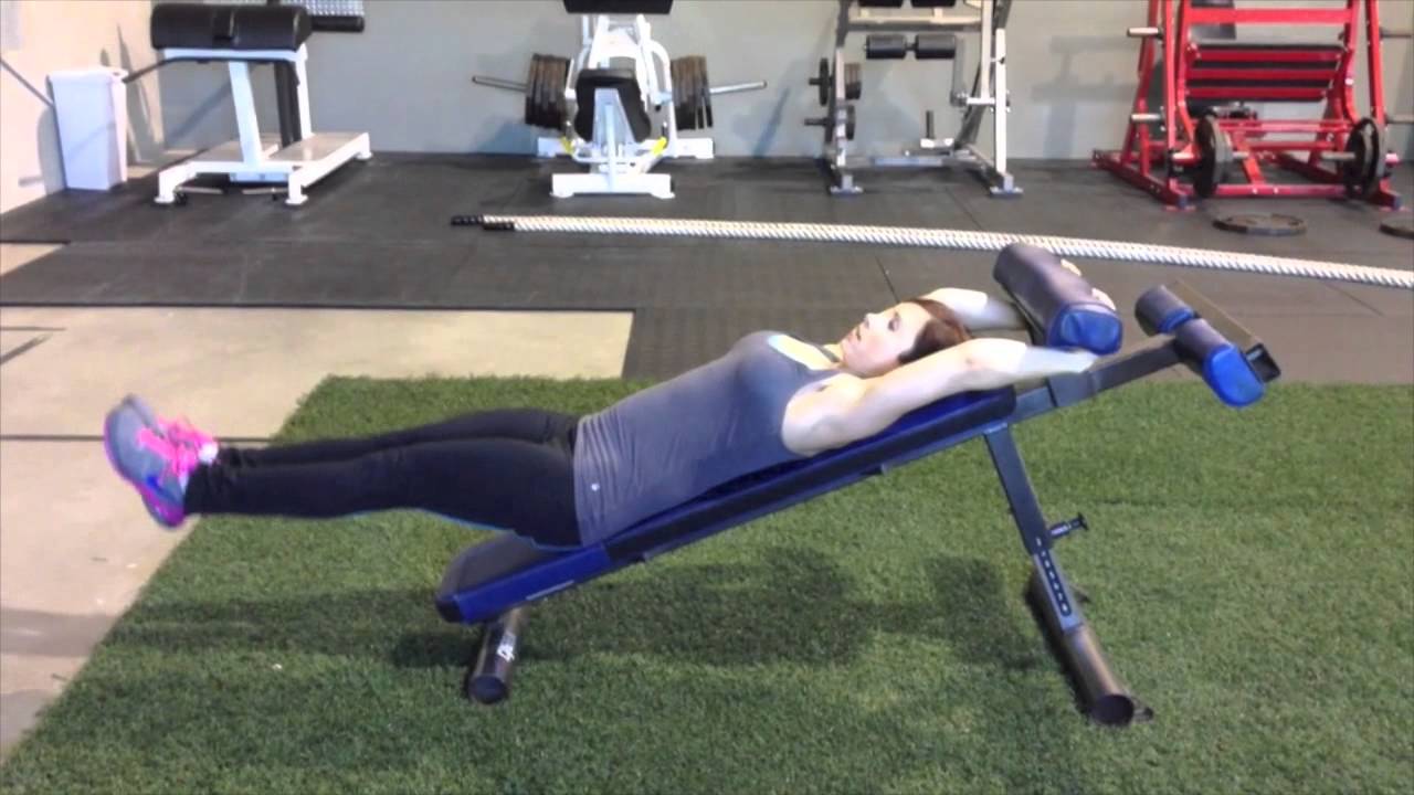 How to do Decline Bench Leg Raises