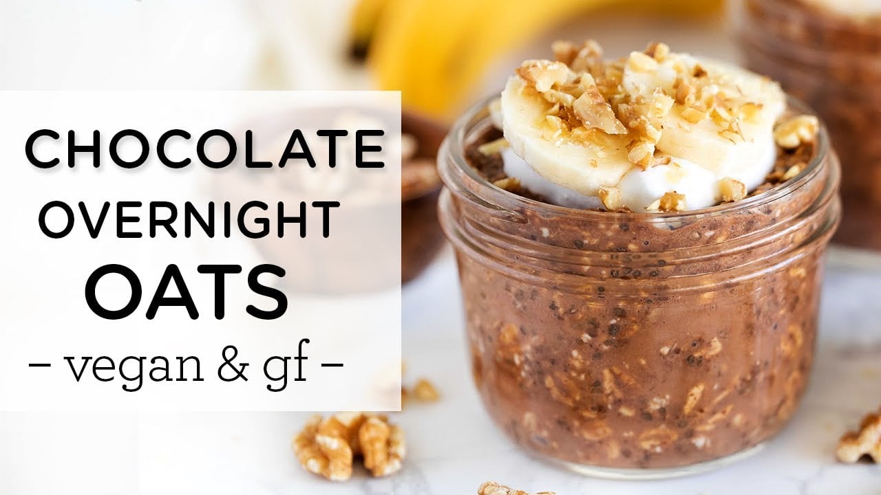 CHOCOLATE OVERNIGHT OATS ‣‣ Amazing Vegan Breakfast Recipe