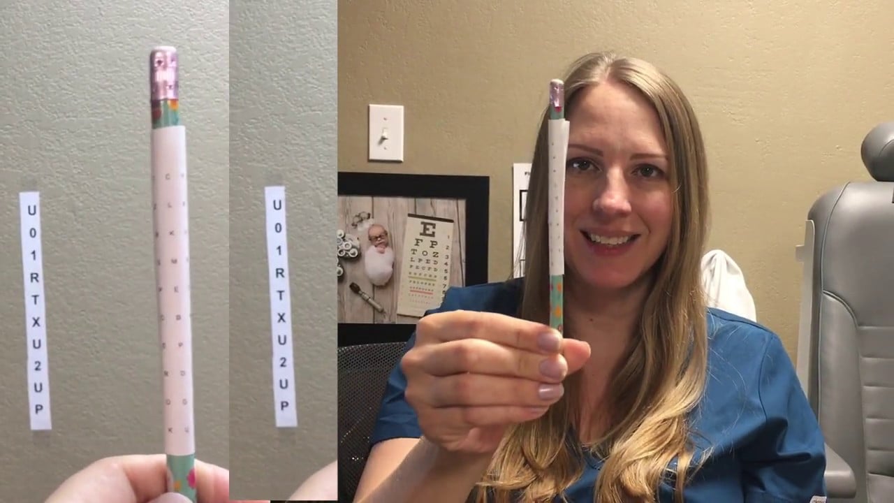Pencil Push-Up Eye Exercise for Convergence Insufficiency