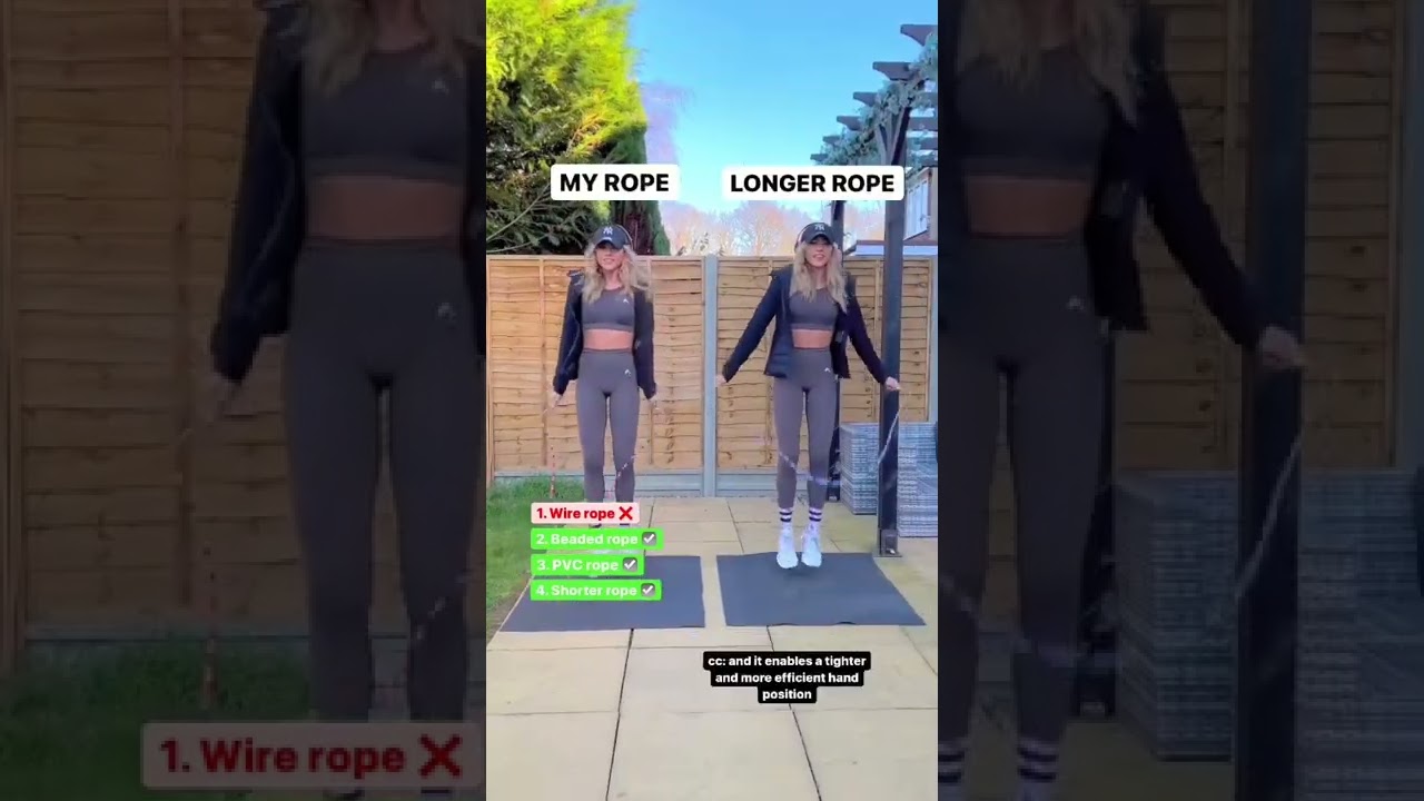 Top beginner jump rope tips 👊🏼 link to ropes in comments ⬇️ #jumprope #skipping #tips