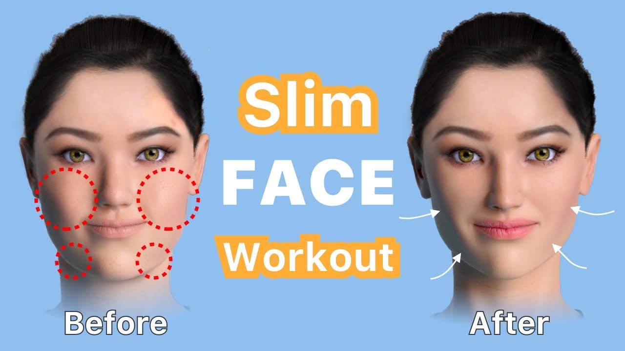 Slim Face Workout | Chubby Cheeks | Puffy Cheeks | Facial Yoga Guru - Face Fitness Exercise